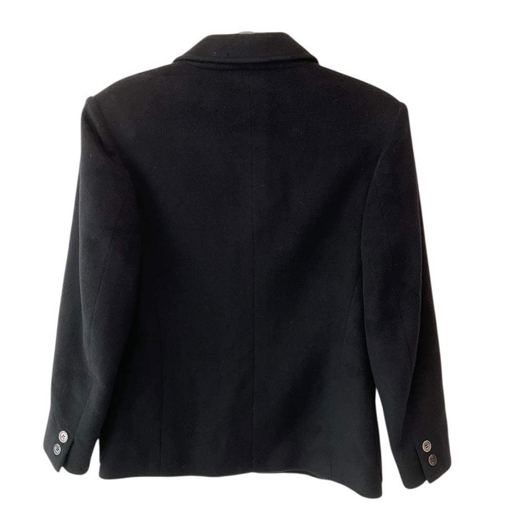 Celine Black Wool Cashmere Blend Blazer Minimalist Tailored Jacket S - Picture 3 of 8